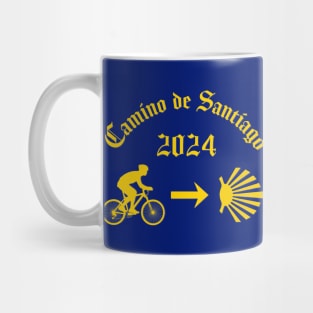 Camino de Santiago de Compostela Male Cyclist 2024 Mug